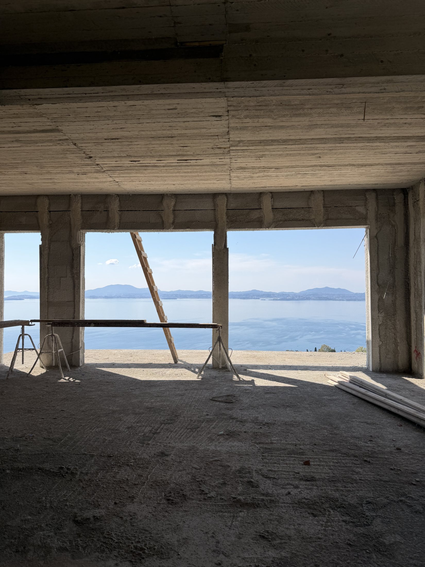 A Greek sea-view property taking shape